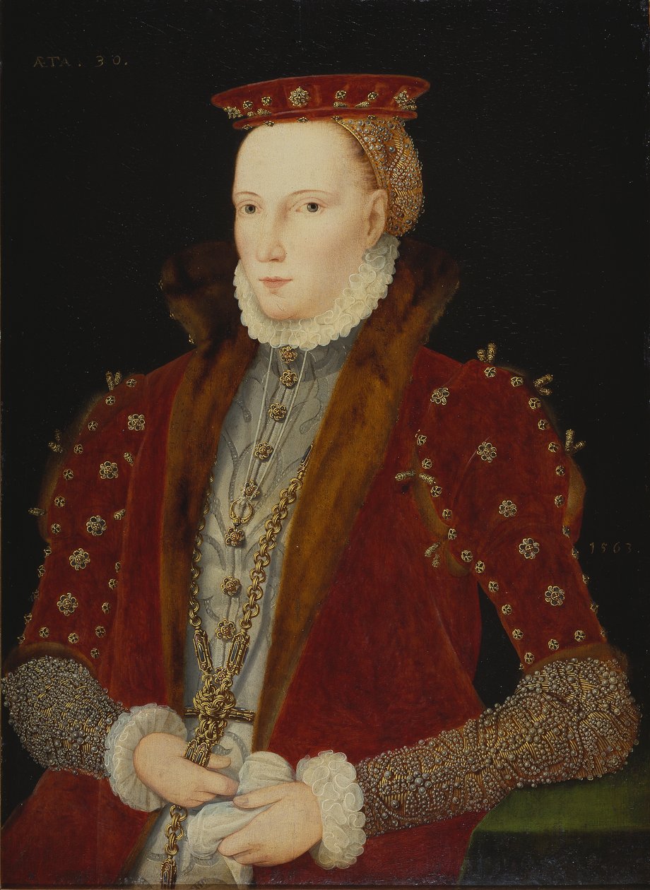Portret damy, uważany za królową Elżbietę I, 1563 autorstwa Unbekannt Unbekannt