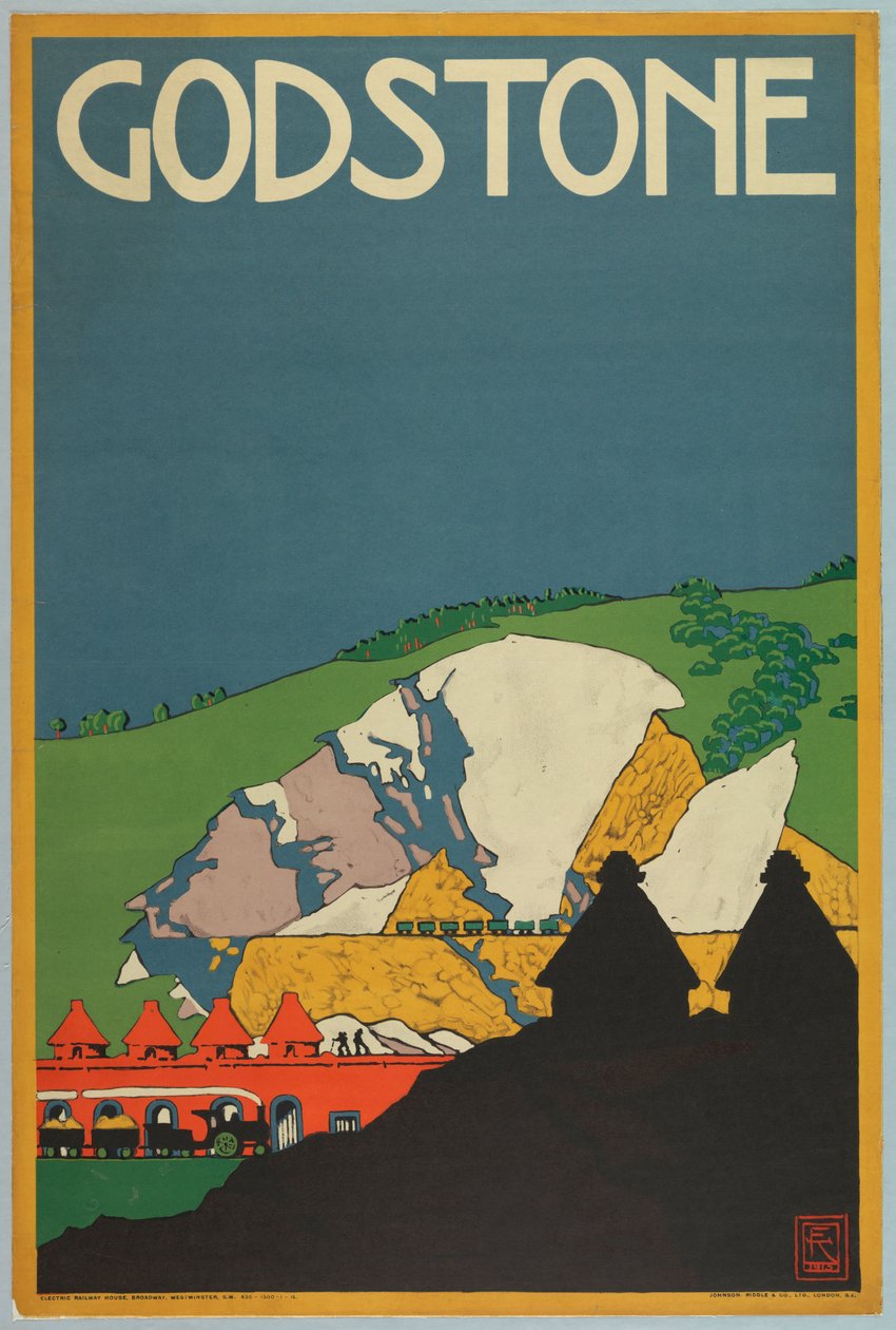 Plakat, Godstone, Londyńskie metro, 1915 autorstwa Unknown
