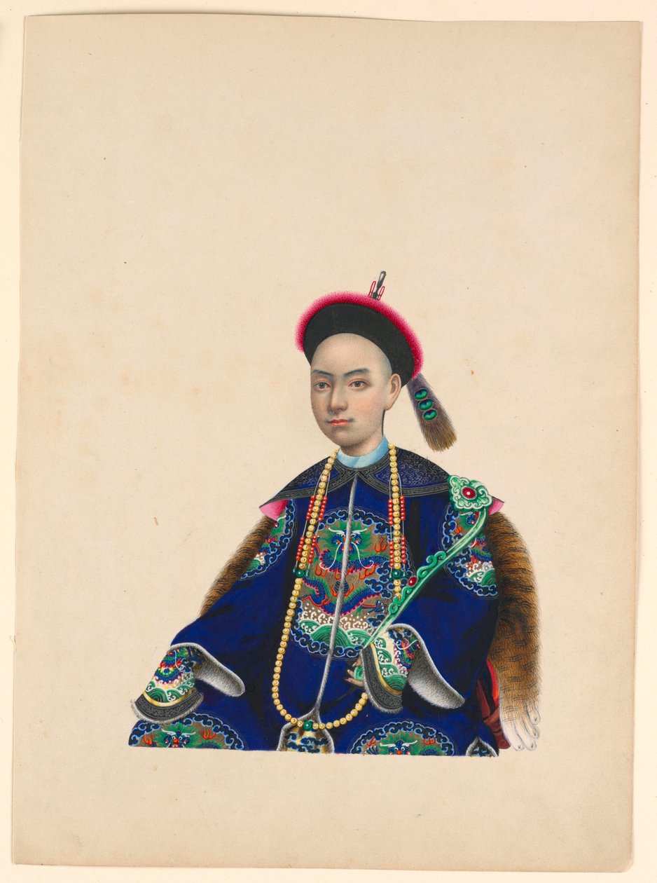 Miniatura, Portret siedzącego mężczyzny, ca. 1820-60 autorstwa Unknown