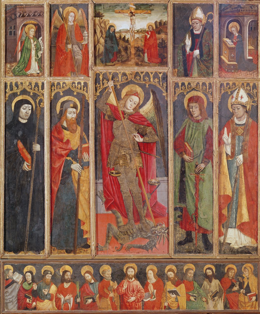 Ołtarz św. Michała (tempera na desce) autorstwa Unknown