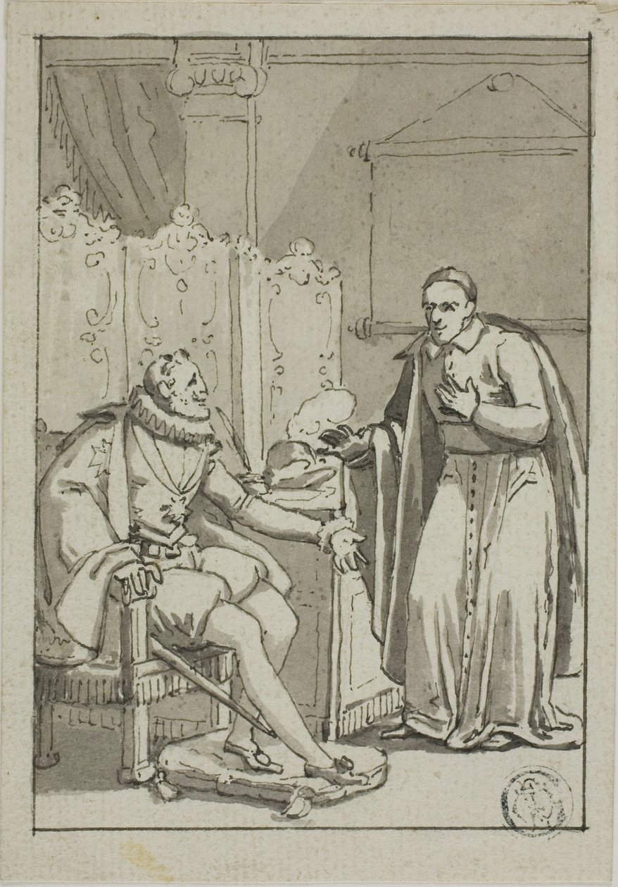 Audiencja kardynała u Henryka IV autorstwa Unknown