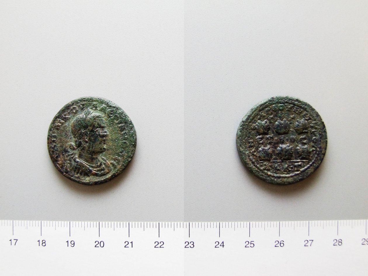 Moneta Waleriana, Cesarza Rzymu; Gallienus, cesarz Rzymu z Anazarbus autorstwa Unknown
