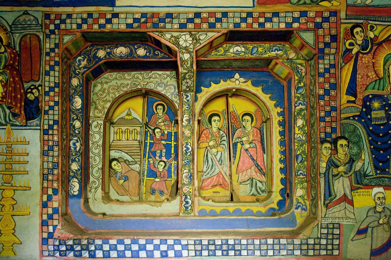 Debir Sina Mary Church, Gorgora, Jezioro Tana, Etiopia, Afryka autorstwa Unknown