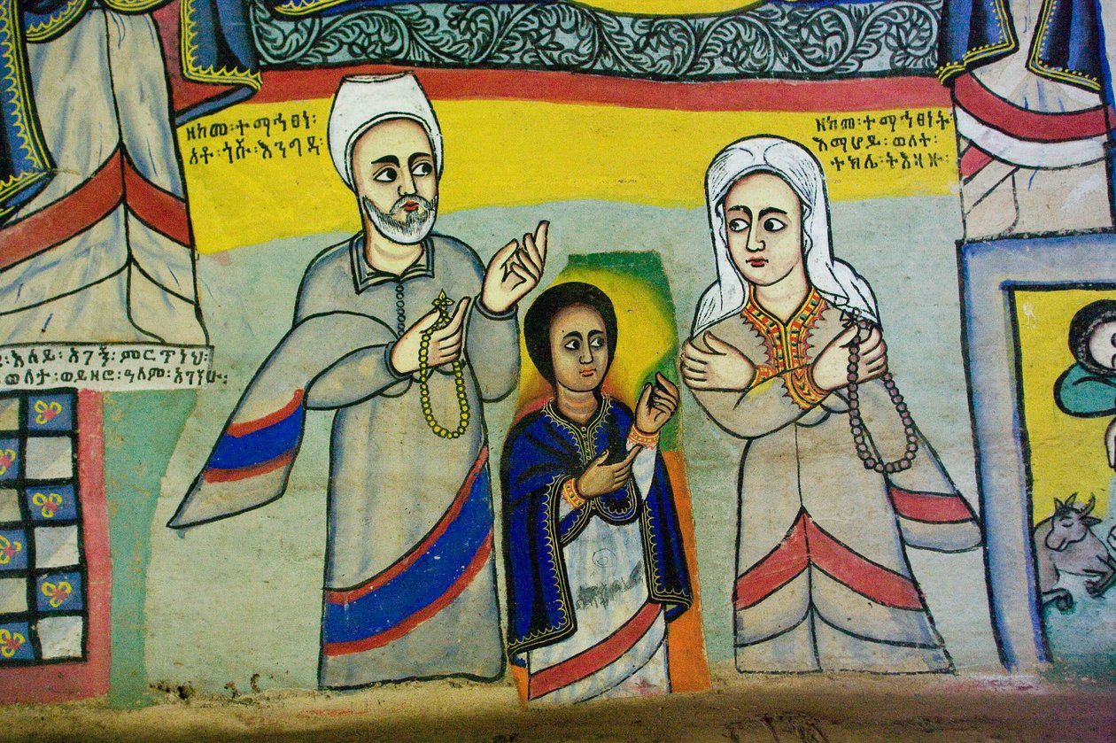 Debir Sina Mary Church, Gorgora, Jezioro Tana, Etiopia, Afryka autorstwa Unknown