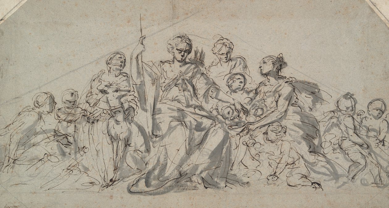 Diana z Nimfami i Putti autorstwa Unknown