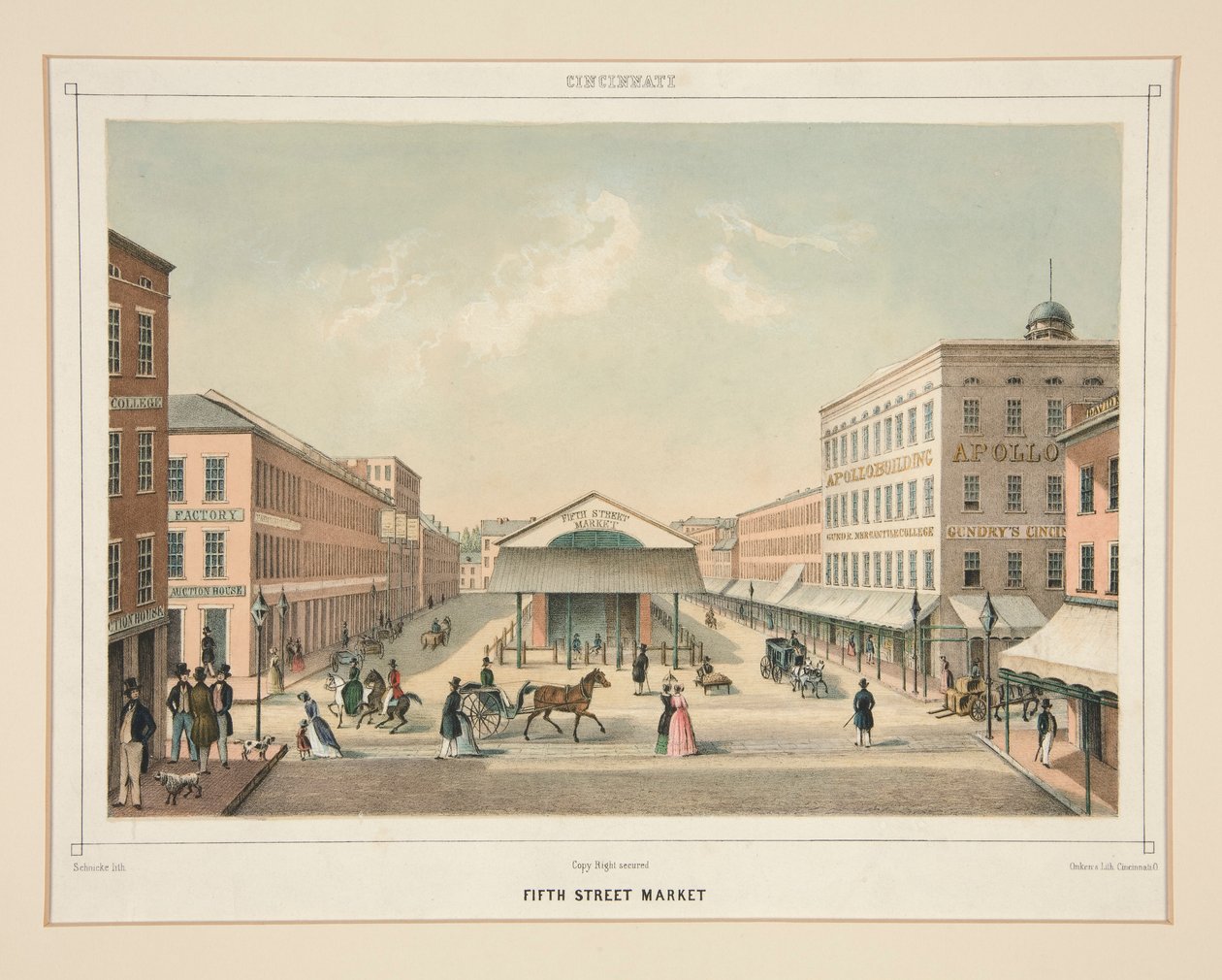 Targ przy Piątej Ulicy, Cincinnati autorstwa Unknown