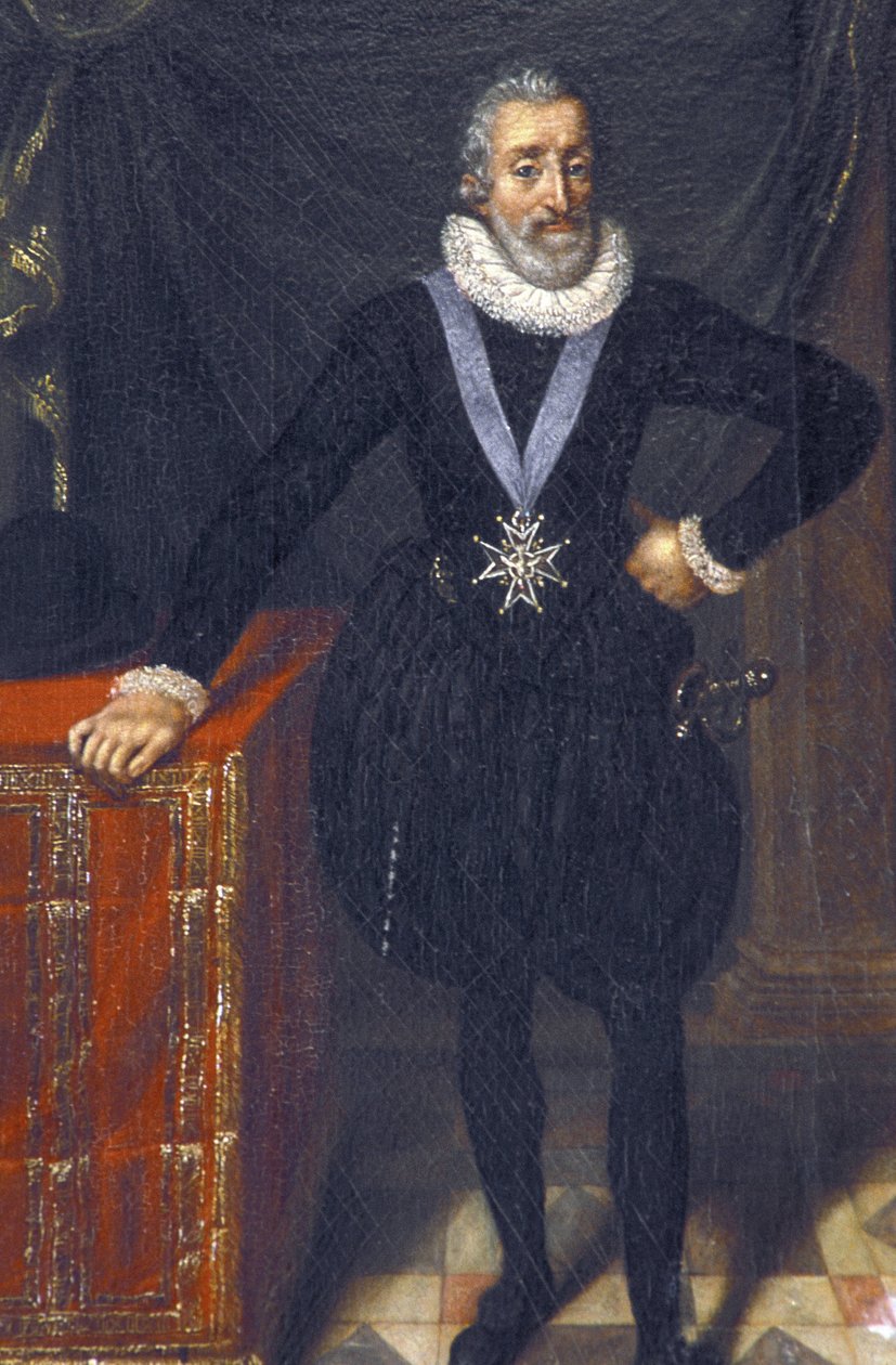 Indre & Loire N* 213 - Chateau de Plessis-les-Tours - Portret Henryka IV - Szkoła francuska XVII wieku autorstwa Unknown
