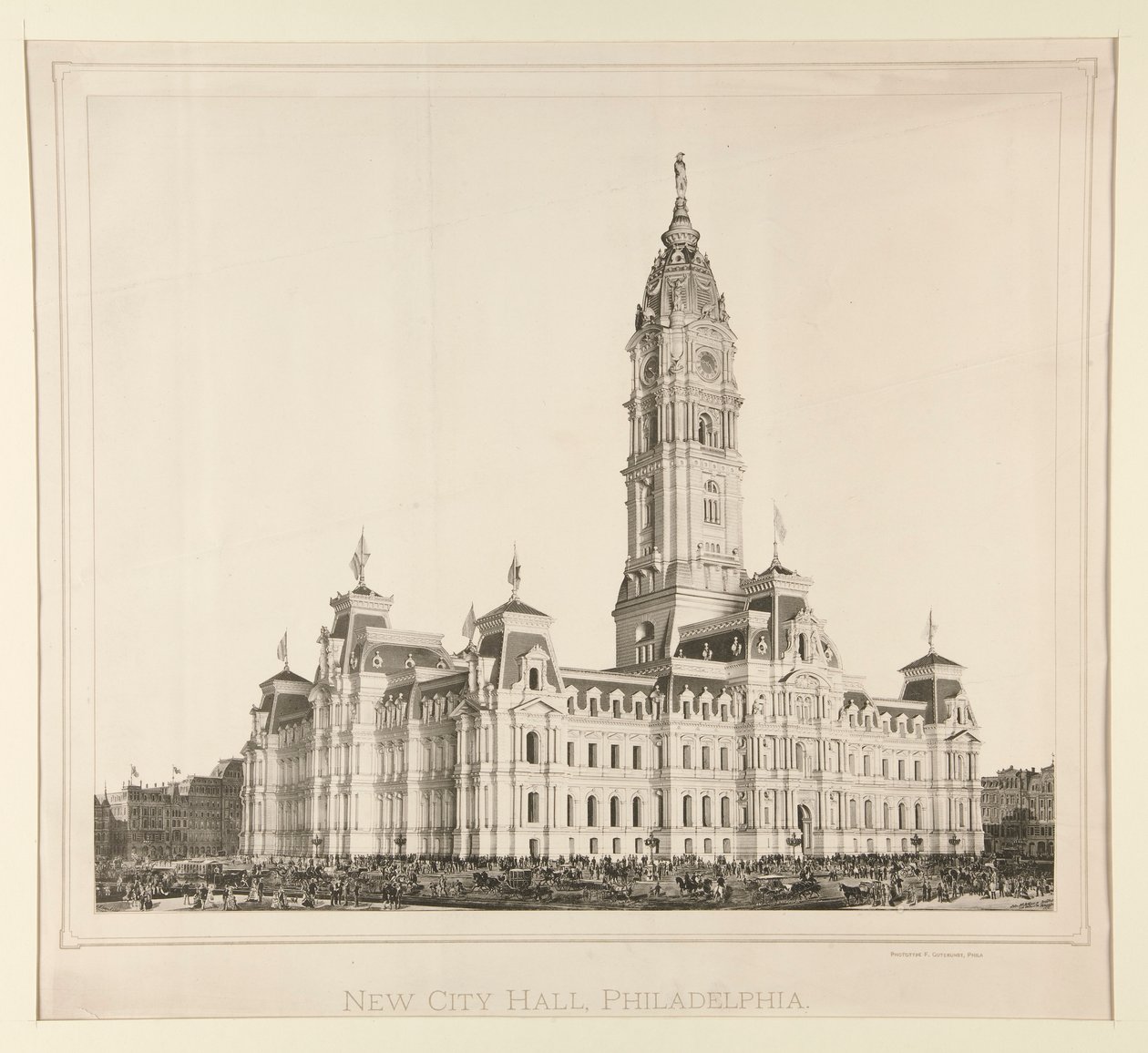 Nowy Ratusz, Filadelfia autorstwa Unknown