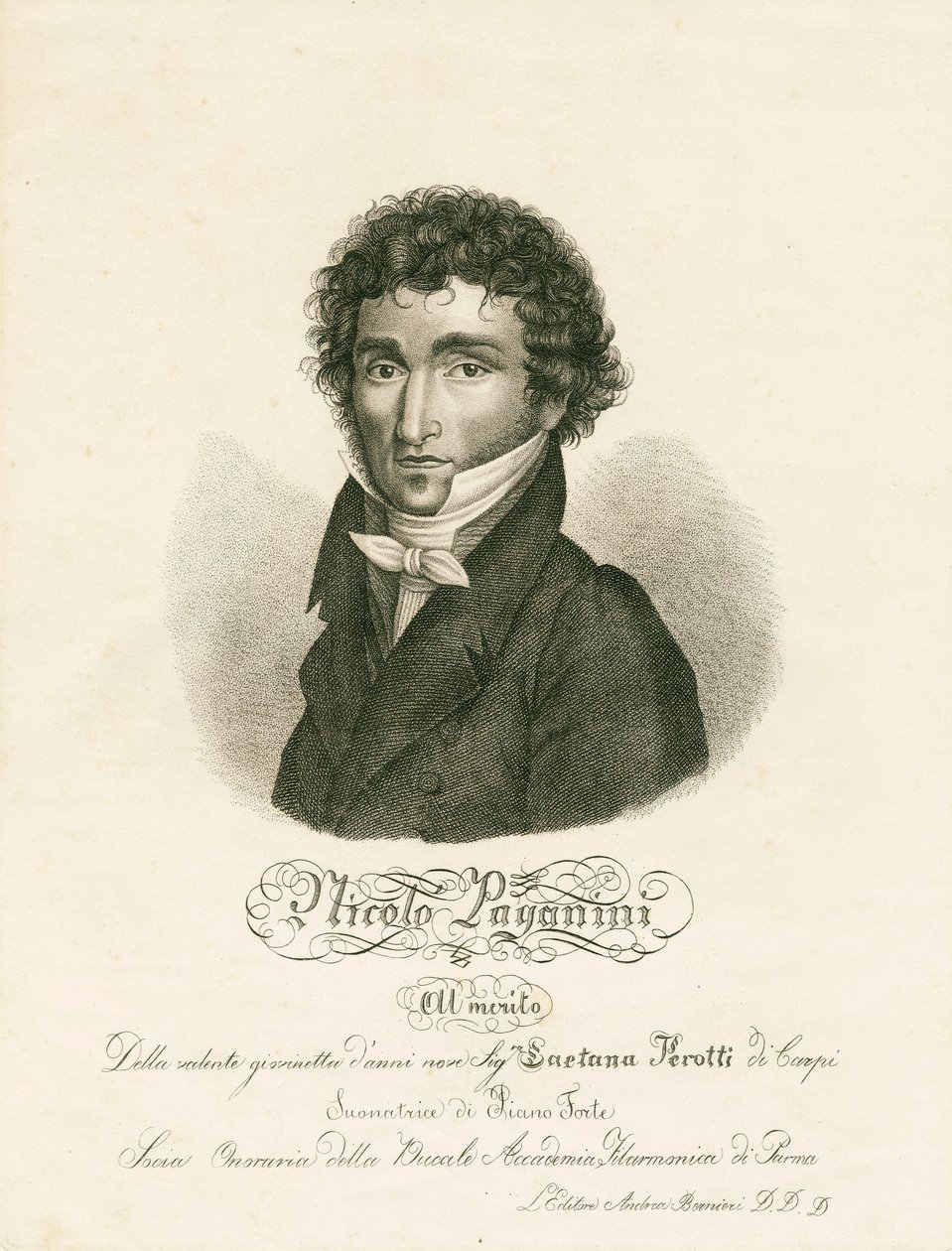 Niccolo Paganini - portret autorstwa Unknown