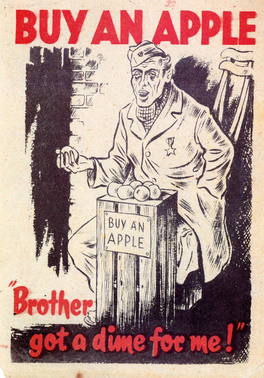 Propaganda. Kup jabłko. Brat dostał za mnie pensa! 1940 autorstwa Unknown