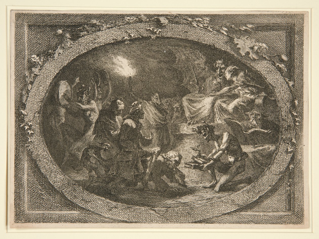 Scena satanistyczna z Voltaire autorstwa Unknown