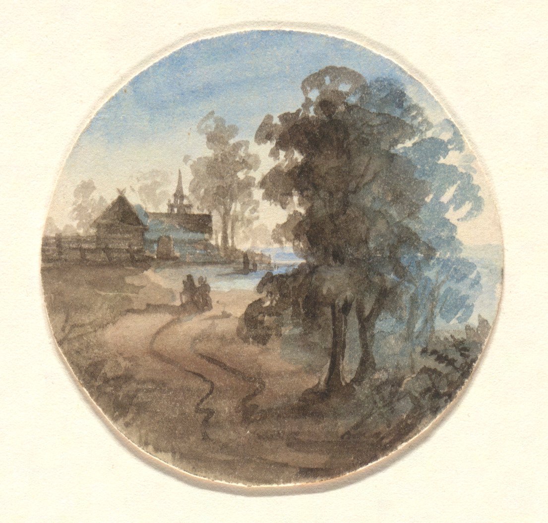 Szkic w pobliżu Harlemu w Nowym Jorku autorstwa Unknown