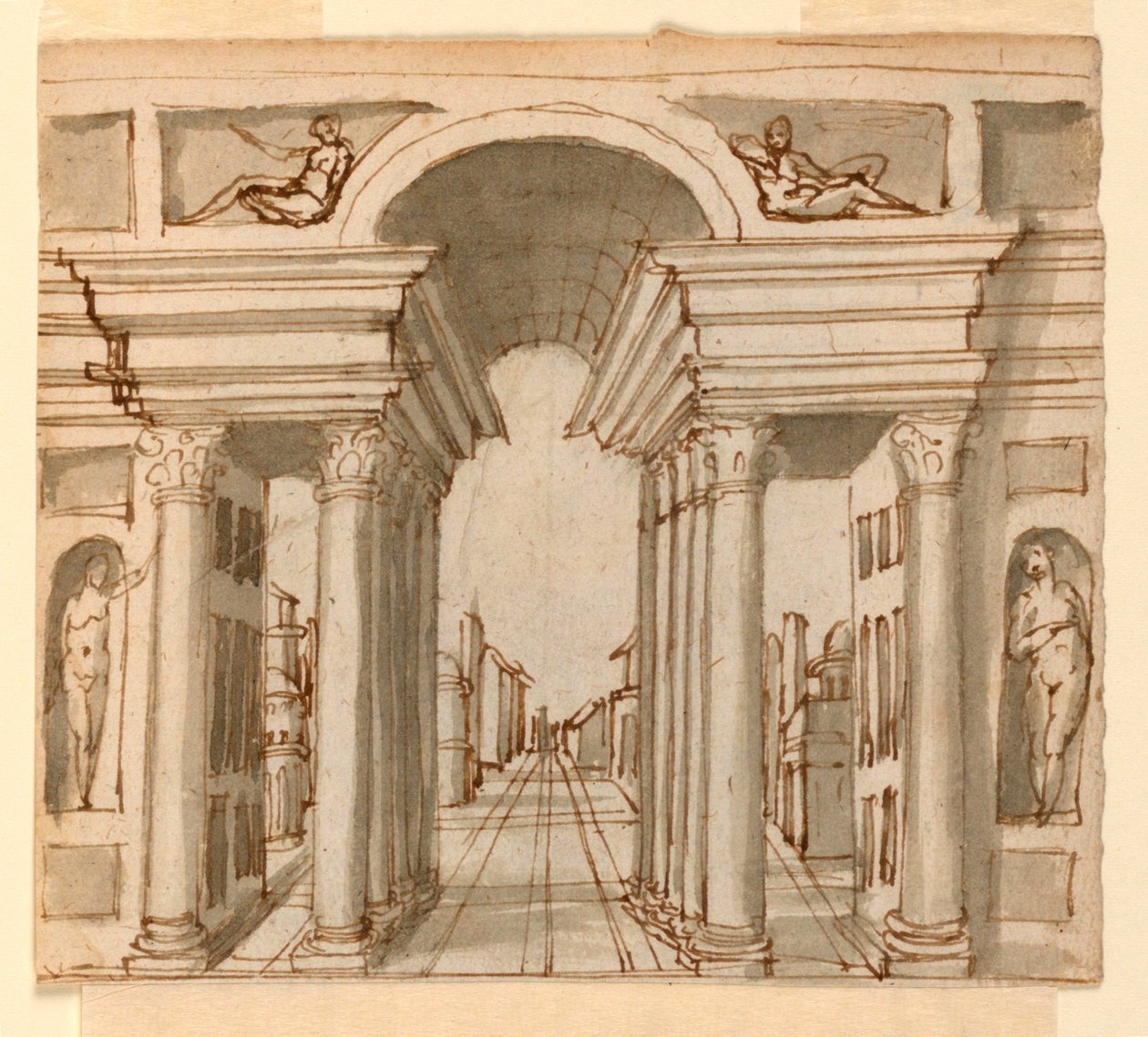 Scenografia: perspektywa architektoniczna autorstwa Unknown