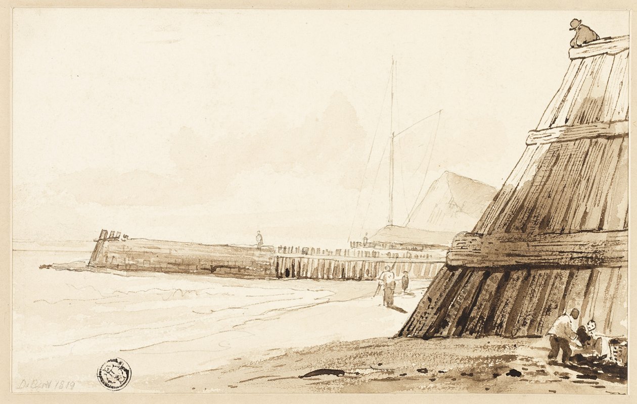 Palisada wzdłuż Shore autorstwa Unknown