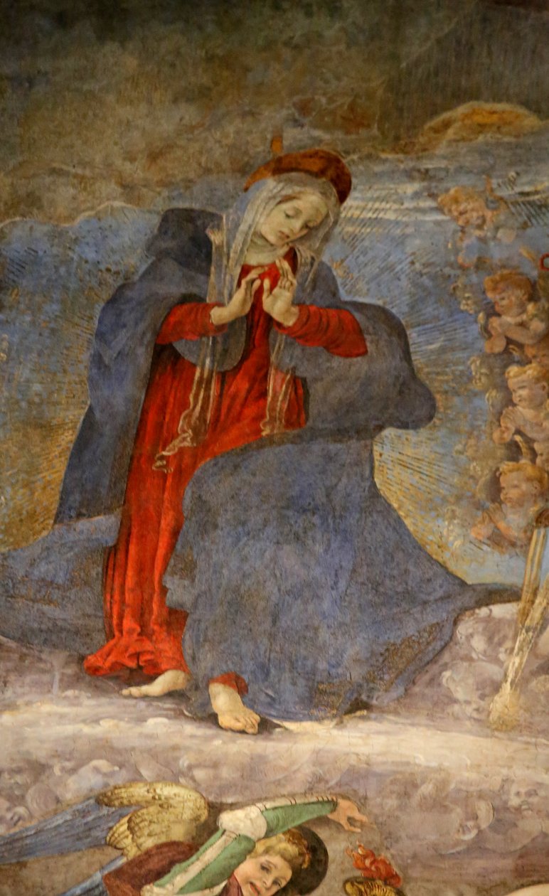 Najświętsza Maryja Panna podczas Wniebowzięcia autorstwa Unknown