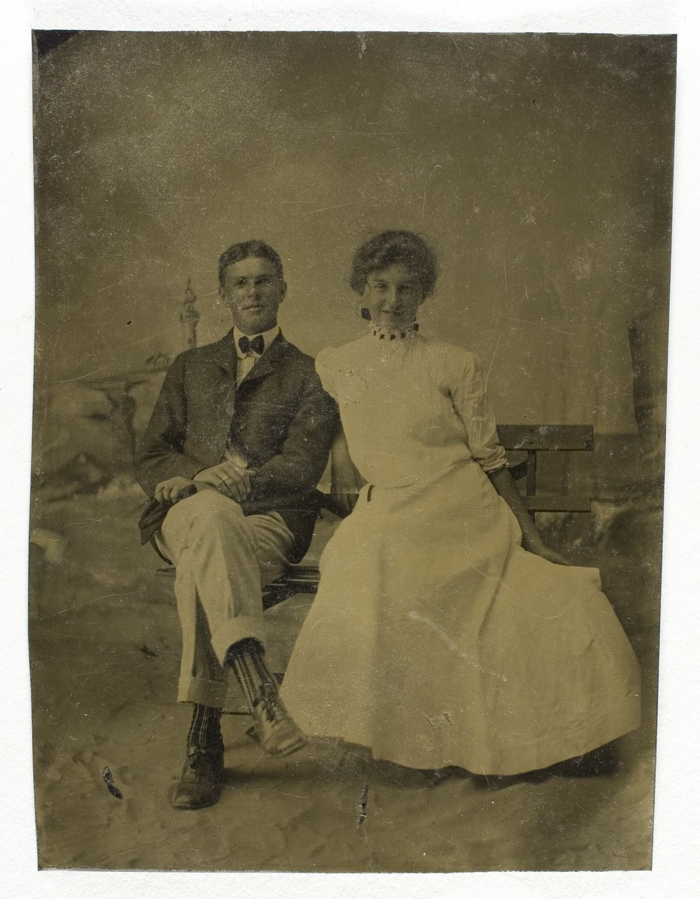 Bez tytułu (Portret siedzącego mężczyzny i kobiety) autorstwa Unknown