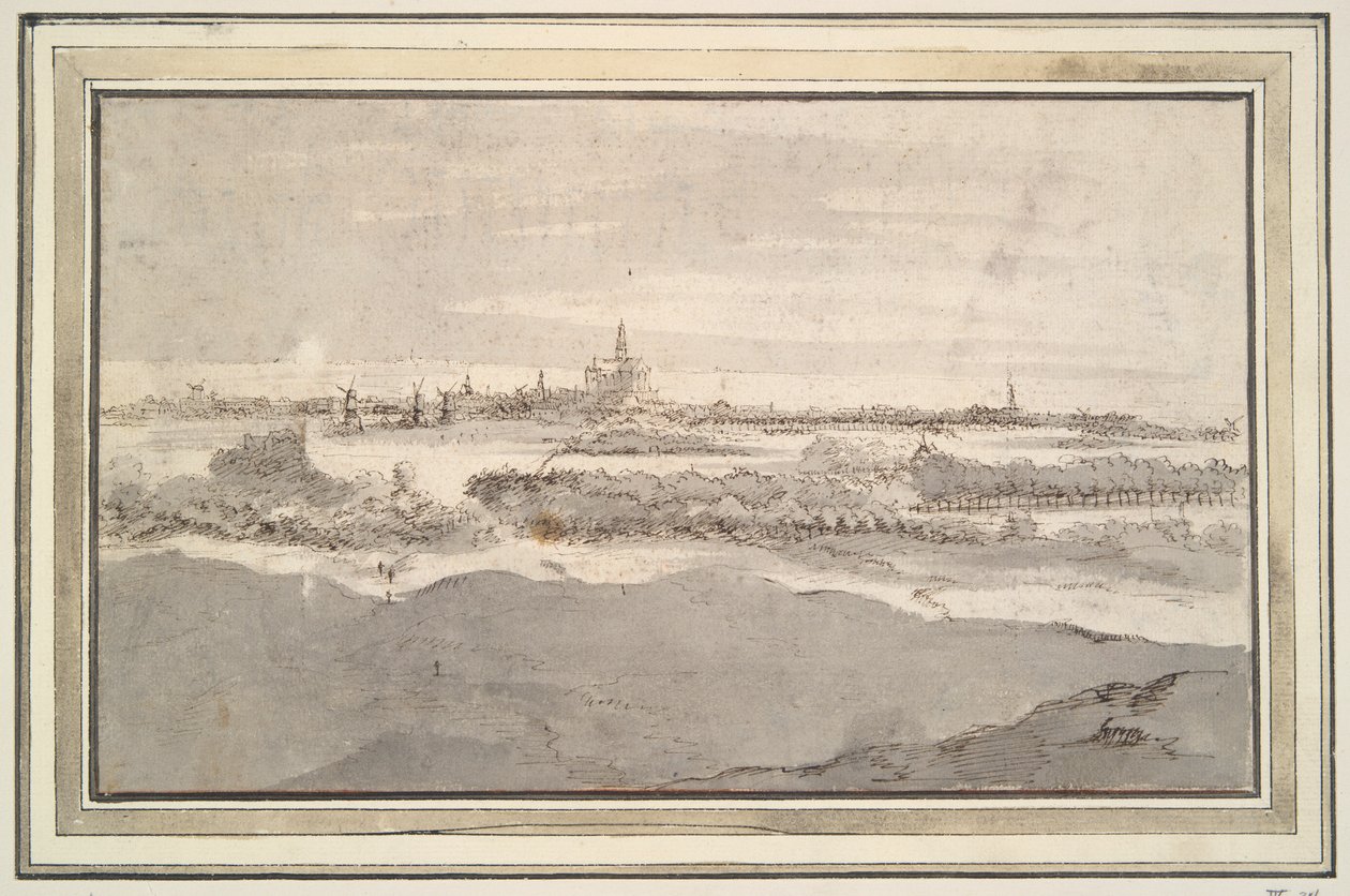 Widok na Haarlem od północnego zachodu autorstwa Unknown