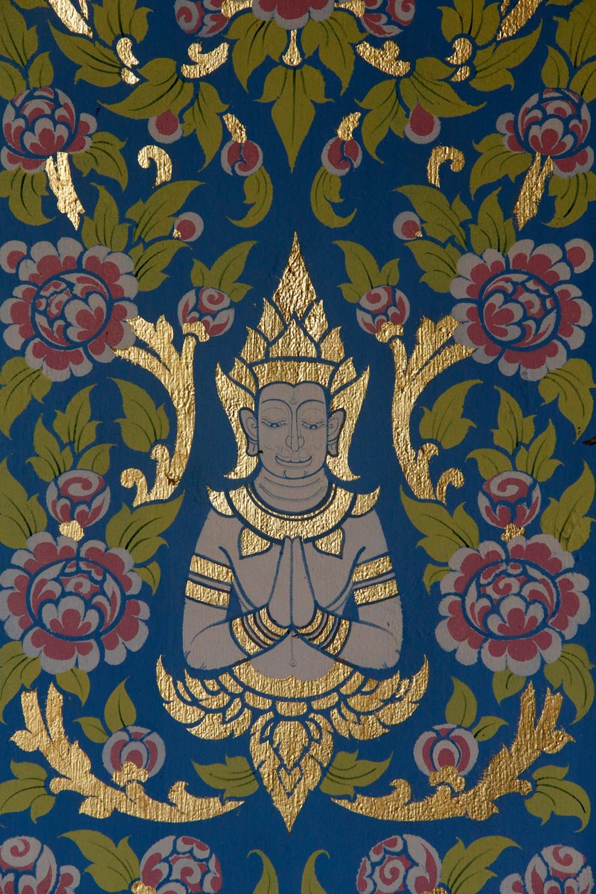 Wat Ampharam, Hua Hin. Dekoracja świątyni. Tajlandia. autorstwa Unknown