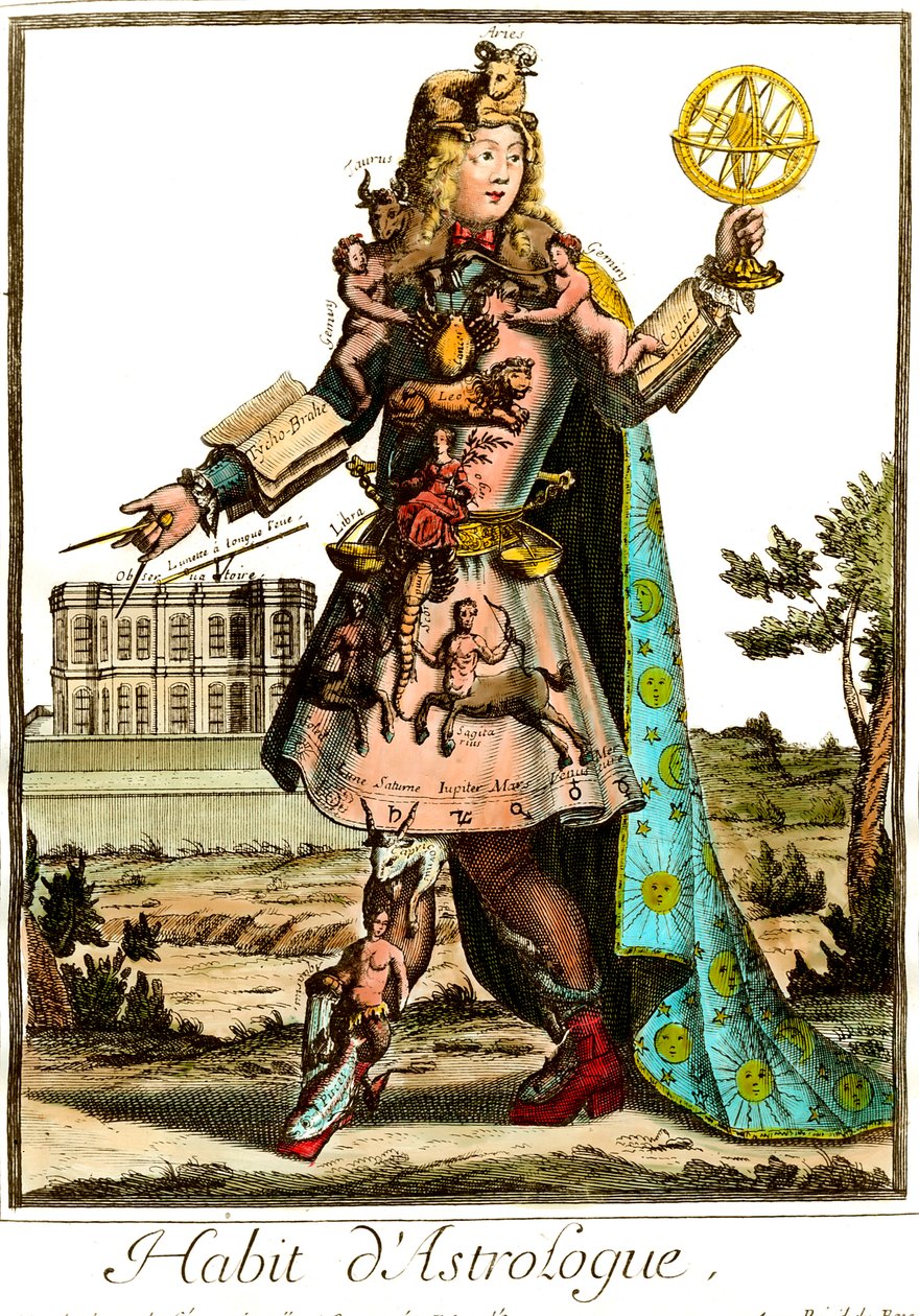 Kostium astrologa z XVII wieku. Prywatna kolekcja. autorstwa Unknown artist