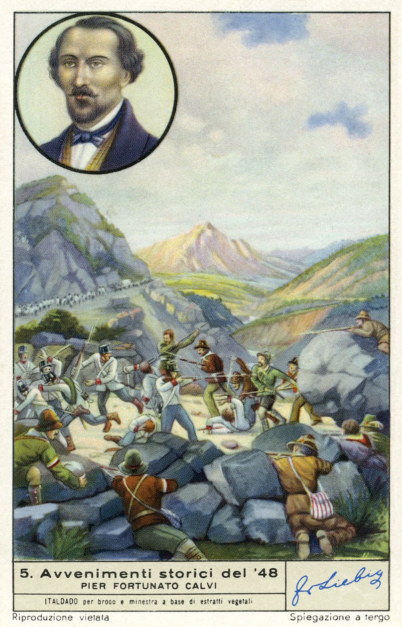Rewolucja włoska 1848 r. autorstwa Unknown artist
