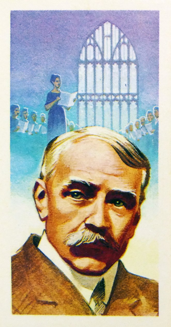 1969 Brooke Bond - karta kolekcjonerska na herbatę: Sir Edward Elgar (druk) autorstwa Unknown artist