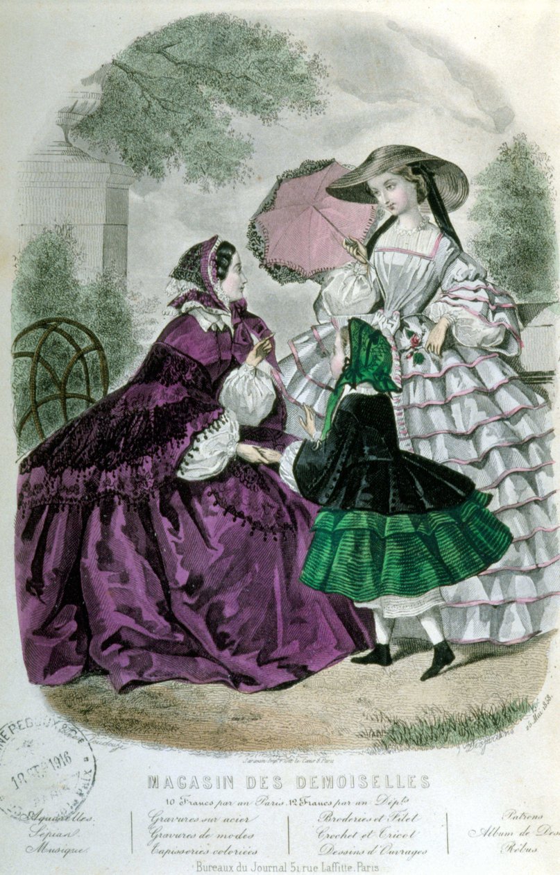 2 kobiety i 1 dziewczyna - w „Magazynie des Demoiselles”” autorstwa Unknown artist