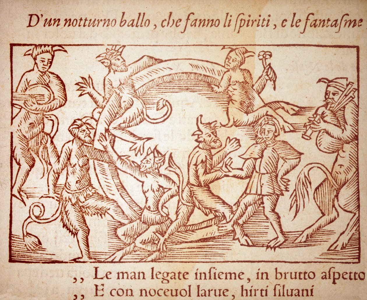 Szabat, rycina Olausa Magnusa (1490-1557), szwedzkiego zakonnika i geografa, w „Historii narodu północnego” autorstwa Unknown artist
