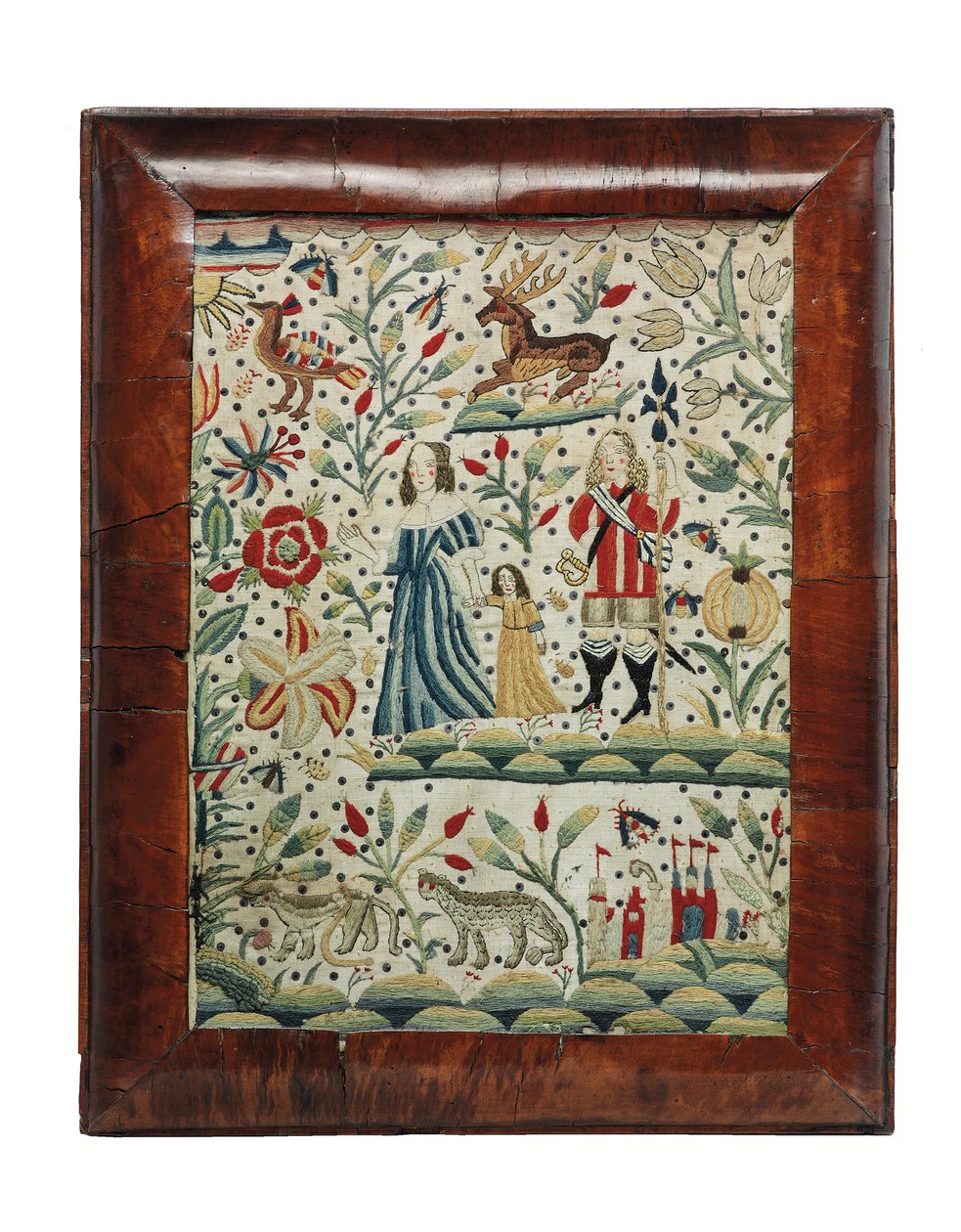 Obraz do robótek ręcznych w stylu Williama i Marii, ok. 1690 (len i wełna) autorstwa Unknown artist
