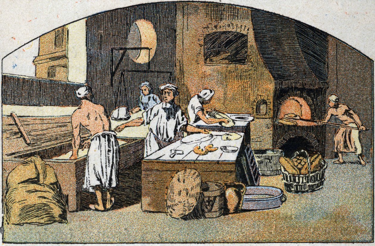 Piekarnia w XVIII wieku. autorstwa Unknown artist