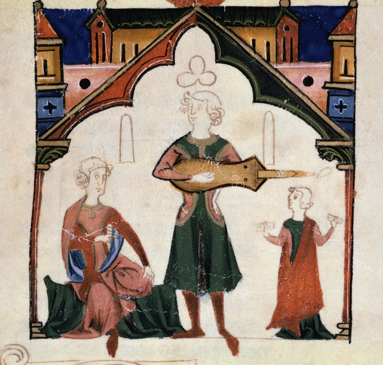 Grupa poetów i muzyków (Miniatura autorstwa Unknown artist