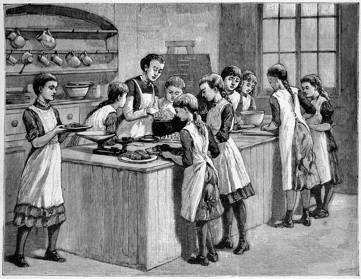 Klasa kuchni w Anglii. autorstwa Unknown artist