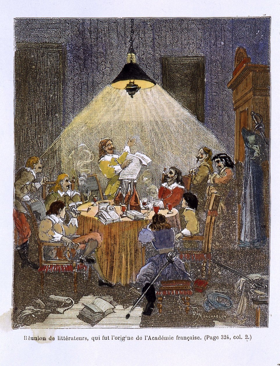 Spotkanie literatów, które dało początek Akademii Francuskiej autorstwa Unknown artist