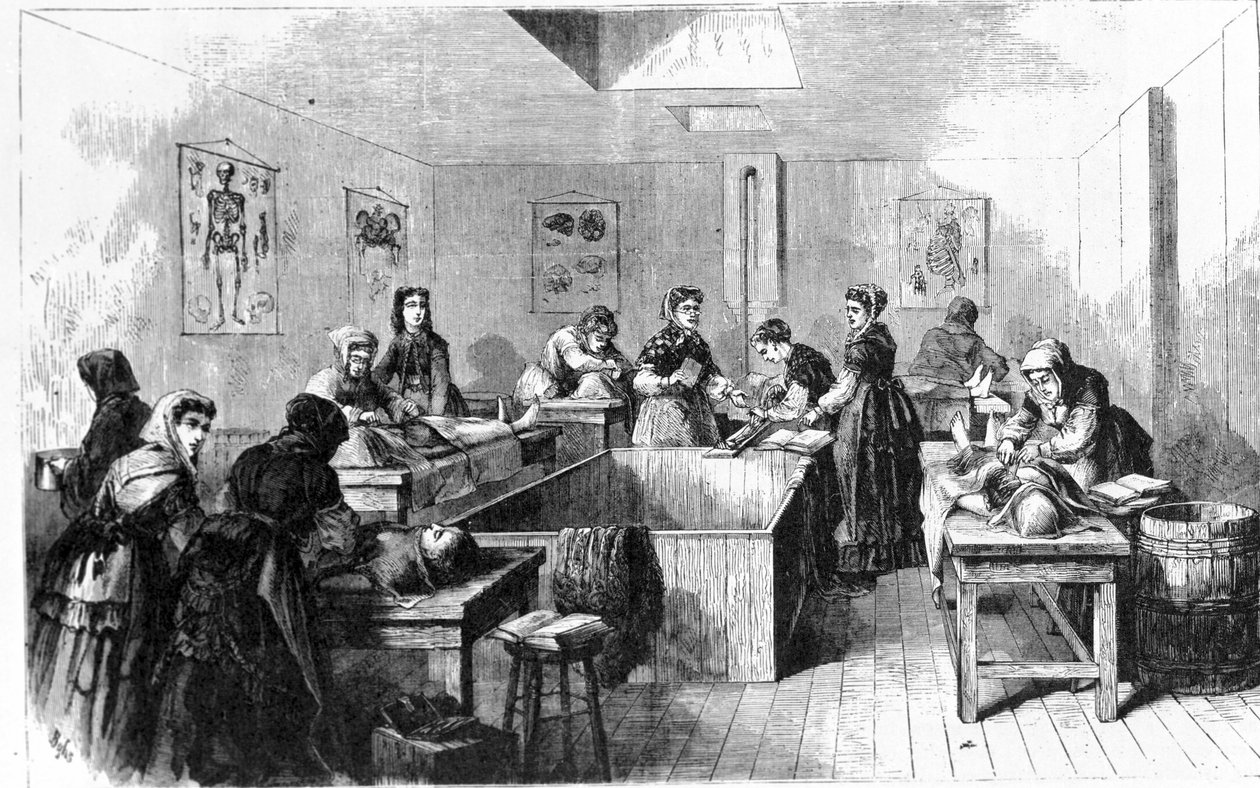 Kostnica w Stanach Zjednoczonych w 1890 roku. autorstwa Unknown artist