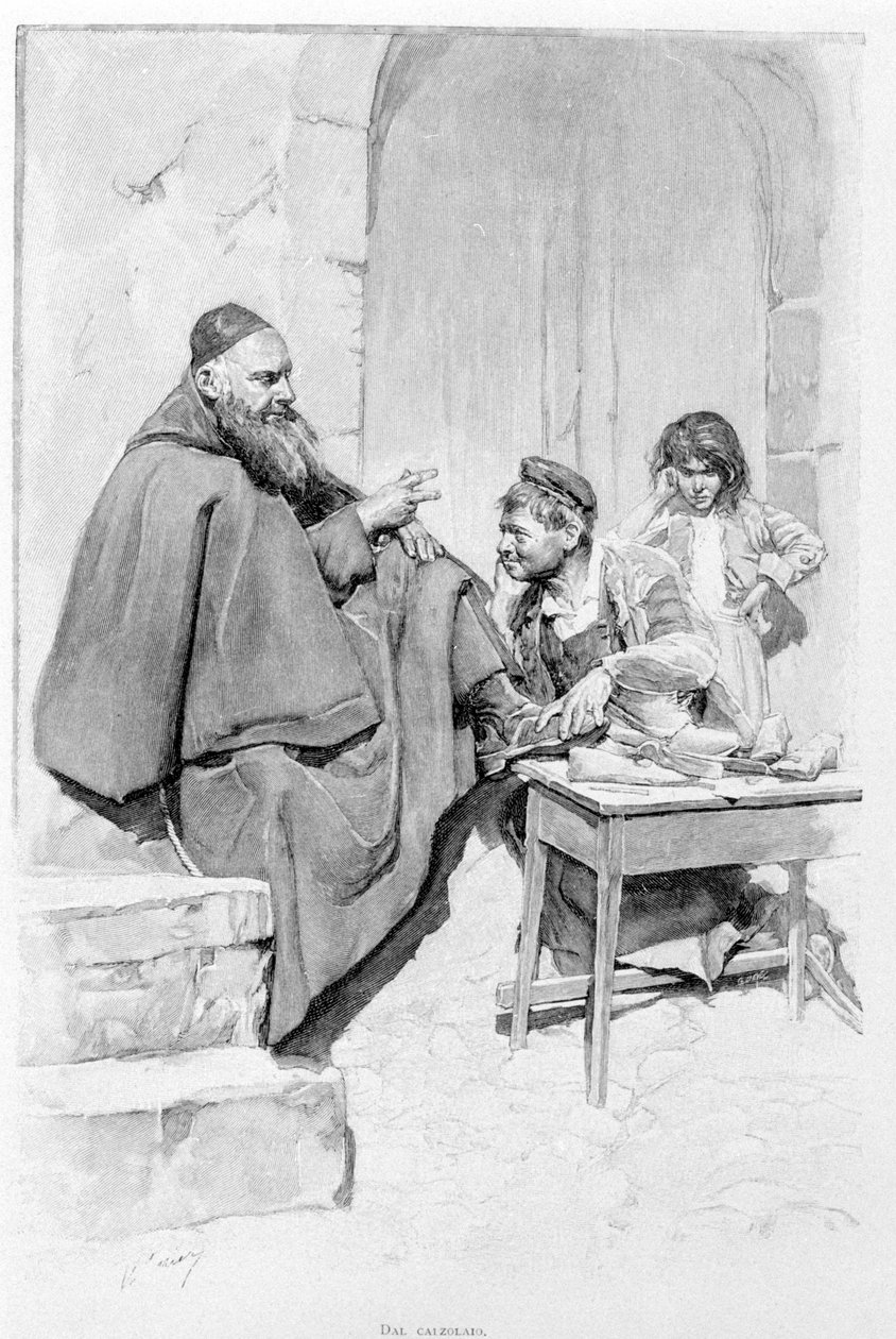 Szewc na Sycylii w 1870 r. autorstwa Unknown artist