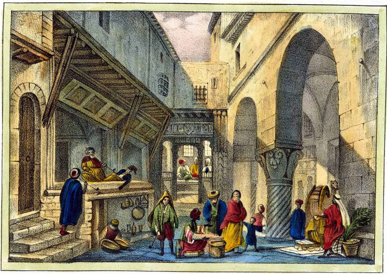 Suk w Algierze. autorstwa Unknown artist