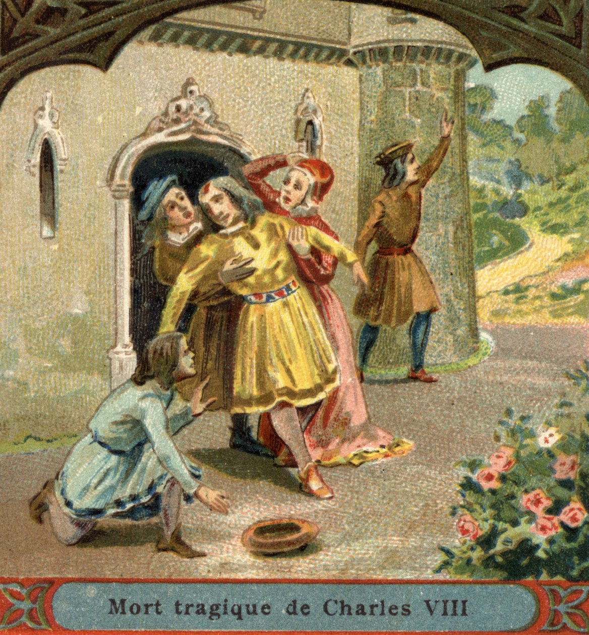 Przypadkowa śmierć Karola VIII w 1498 r. autorstwa Unknown artist