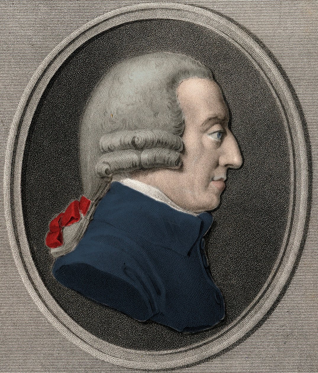 Adam Smith 1723-1790 - rycina - XIX wiek autorstwa Unknown artist