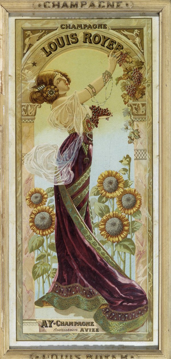 Plakat reklamowy szampana Louis Royer, koniec XIX wieku autorstwa Unknown artist