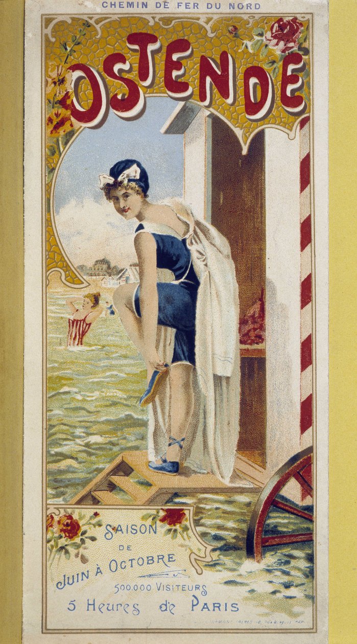 Plakat reklamowy dla Ostendy, koniec XIX wieku autorstwa Unknown artist