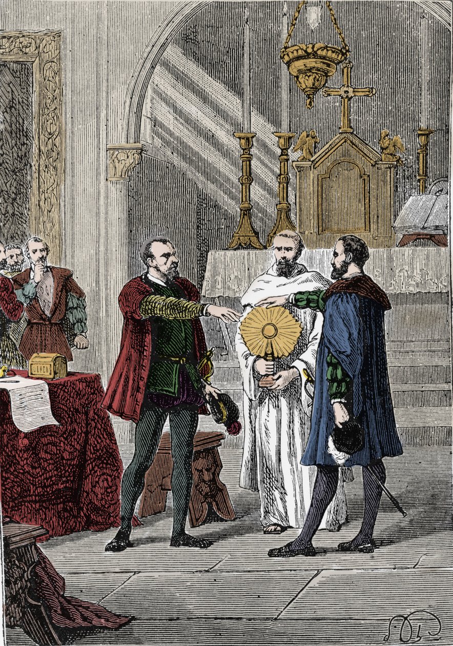 Po różnych niezgodzie między hiszpańskimi konkwistadorami Francisco Pizarro (Francois Pizarre autorstwa Unknown artist