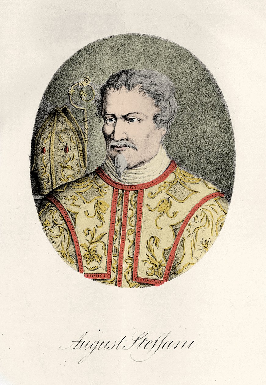Agostino Steffani (1654-1728) Włoski kompozytor grawerujący 1856 autorstwa Unknown artist