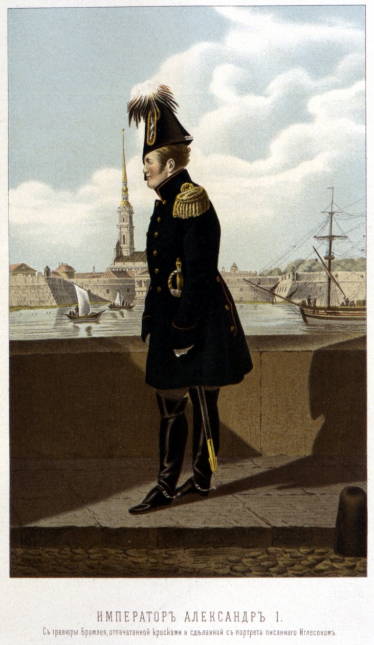 Aleksander I w Petersburgu - w „Cesarzu Aleksandrze I” autorstwa Schildera autorstwa Unknown artist