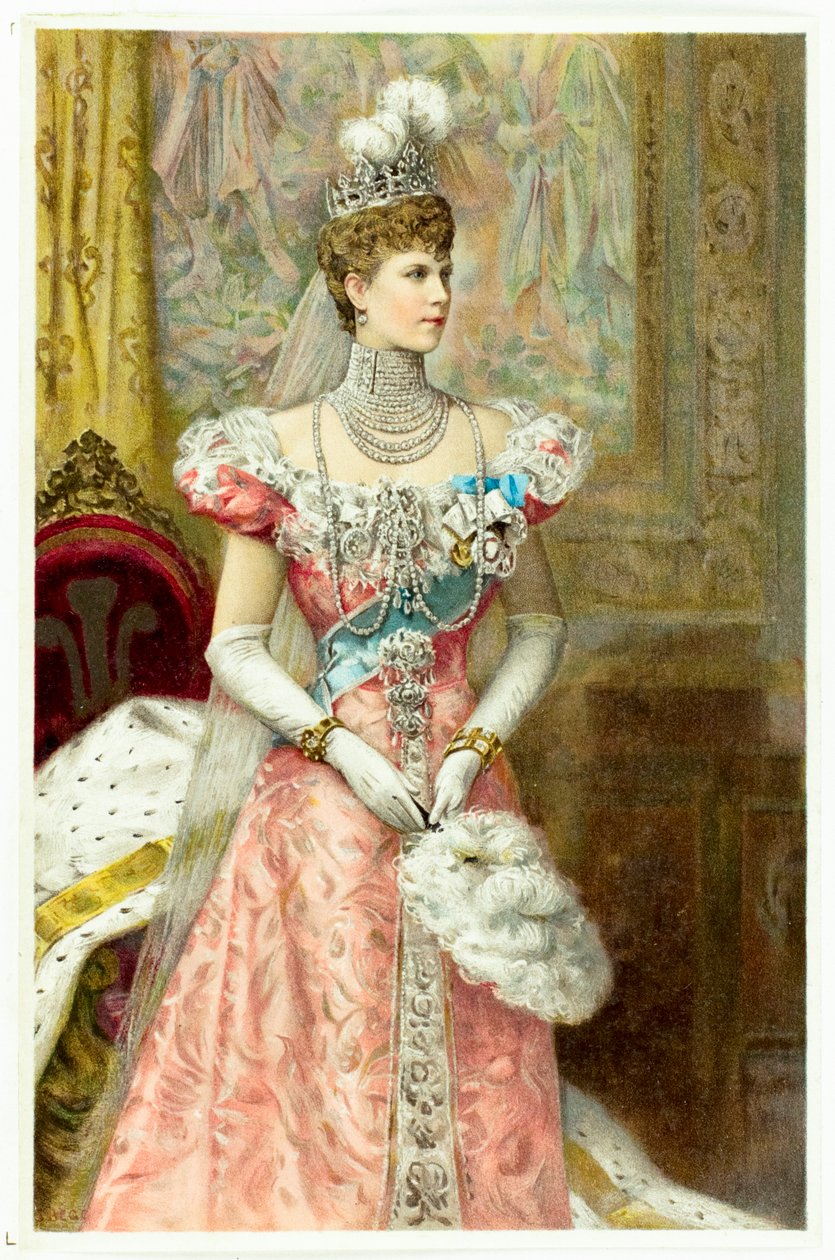 Aleksandra, księżna Walii, ok. 1900 r. autorstwa Unknown Artist