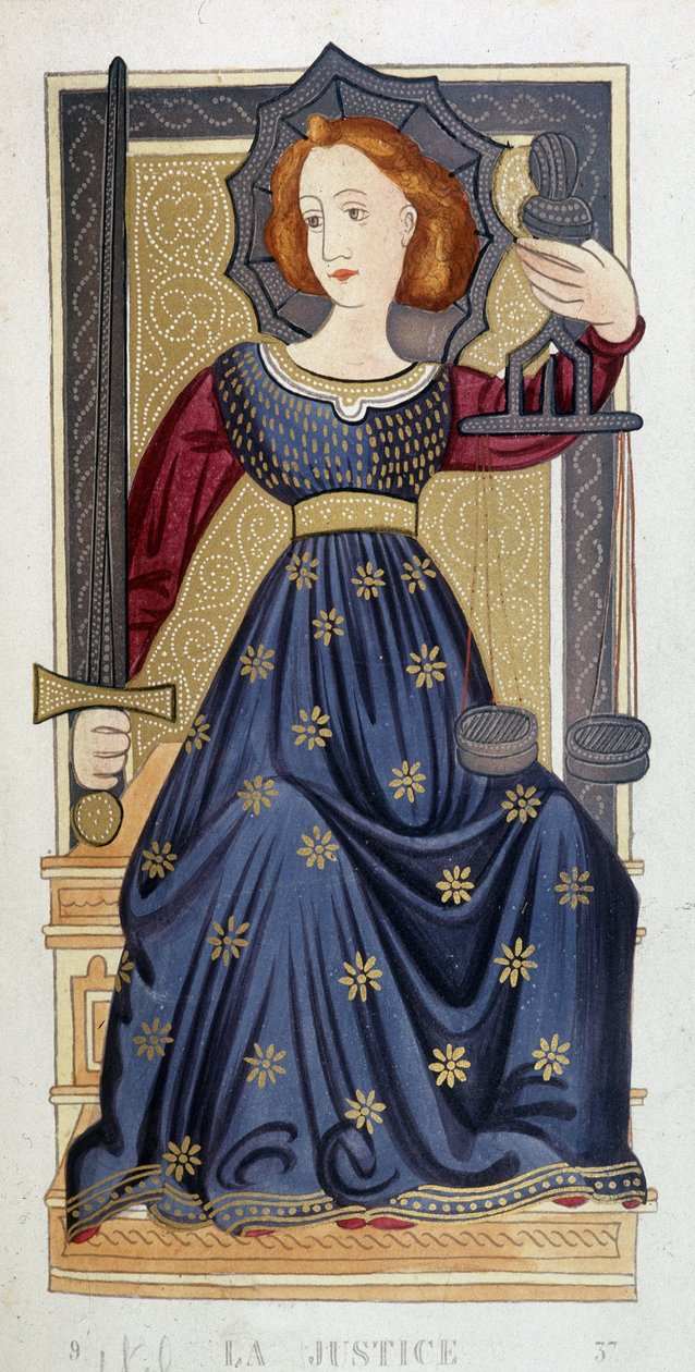 Alegoria sprawiedliwości po miniaturze - XIX wiek autorstwa Unknown artist