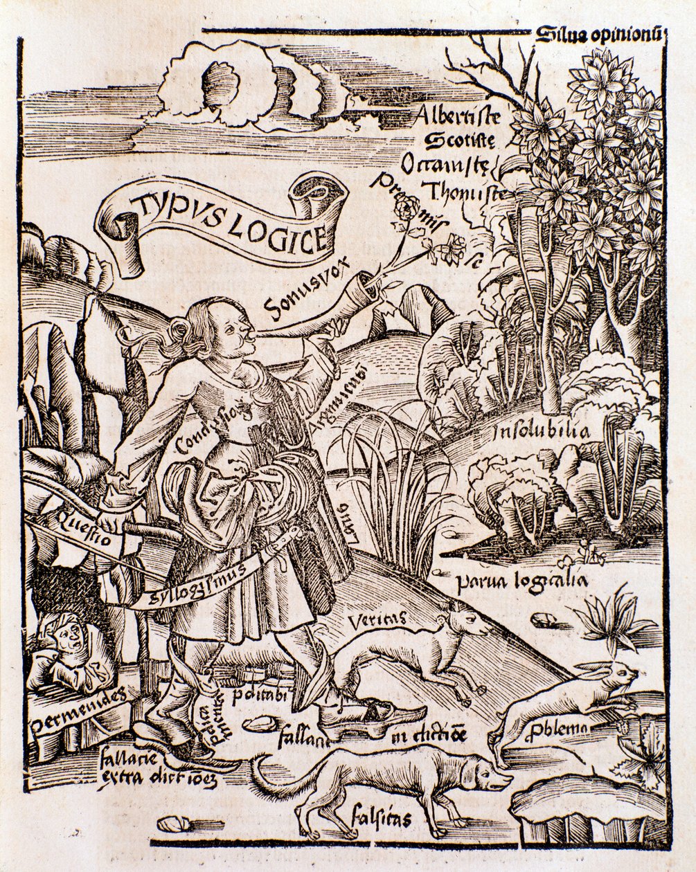 Alegoria logiki z Margarita philosophica autorstwa Gregora Reischa (1508) autorstwa Unknown artist