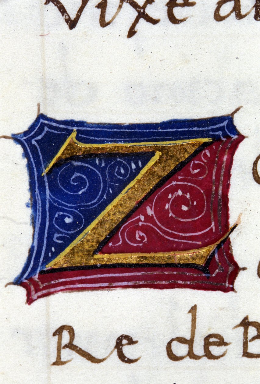 Alfabet: zminiaturowana litera Z autorstwa Unknown artist