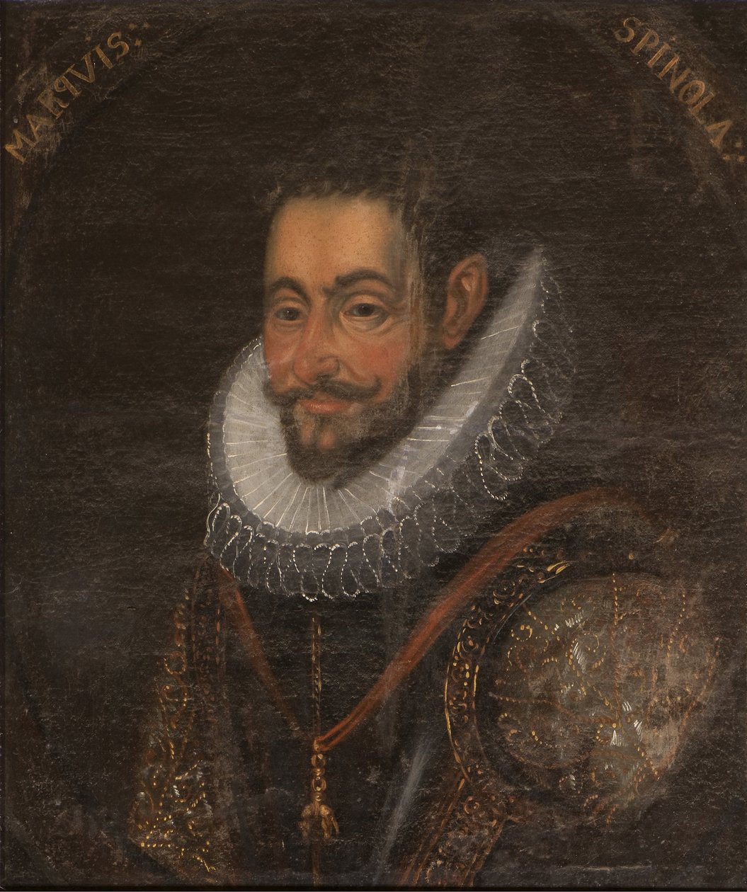 Ambrogio Spinola, genueński arystokrata i generał w armii hiszpańskiej - Portret Ambrosio Spinoli (1569-1630), Anonim . Olej na płótnie. Rozmiar: 65x55cm. Muzeum Narodowe w Sztokholmie autorstwa Unknown artist