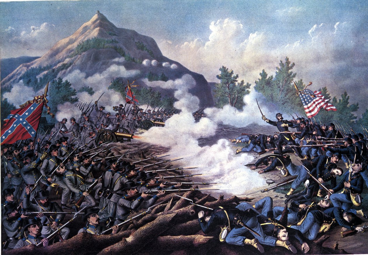 Wojna secesyjna (1861 - 1865): Bitwa pod Kennesaw Mountain (Gruzja) 27 czerwca autorstwa Unknown artist