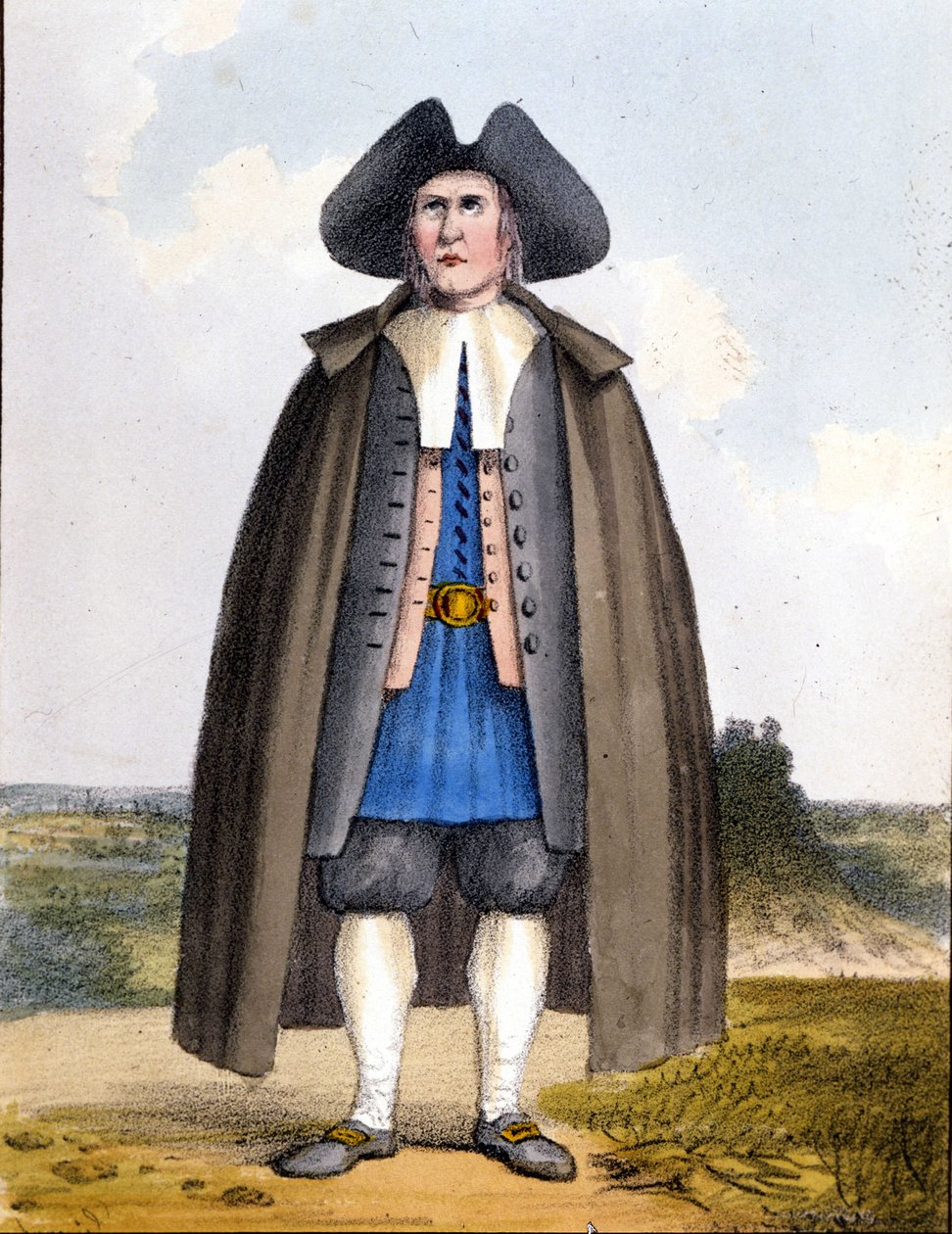 Kwakier amerykański, koniec XVIII wieku. autorstwa Unknown artist