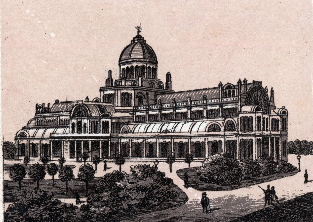Amsterdam, Holandia: widok na Pałac Ludowy. w „” Świat ilustruje 168 odsłon”” Niedatowany (koniec XIX wieku) autorstwa Unknown artist